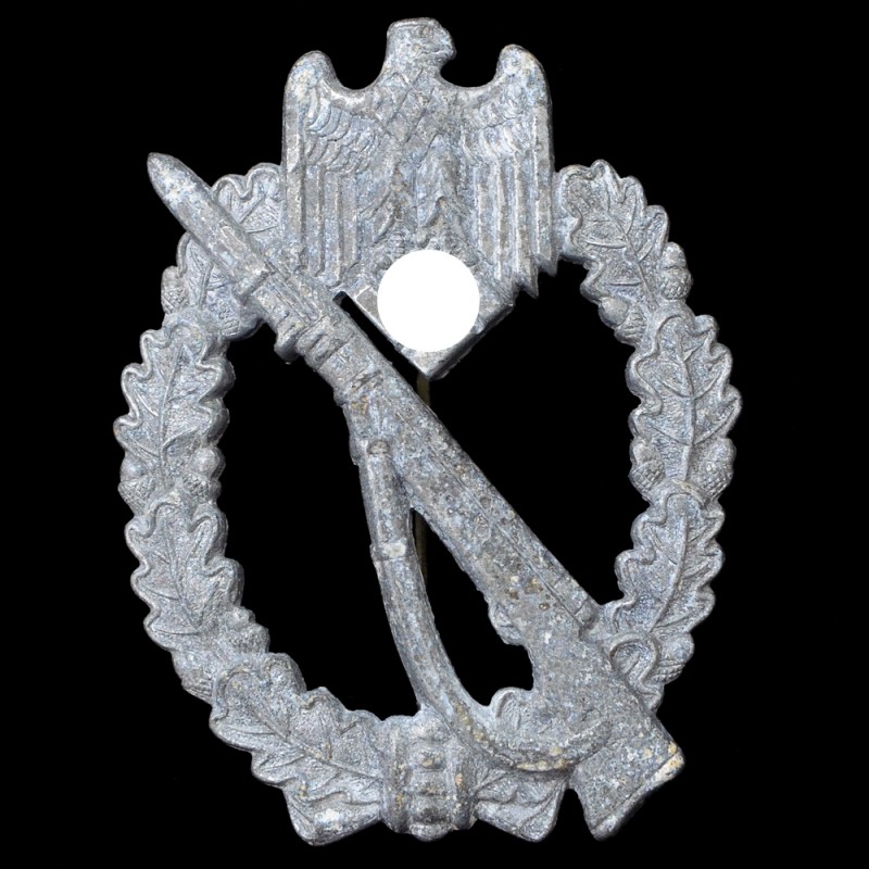 Infantry assault badge mod. 1939, degree "in silver", brand "AS"