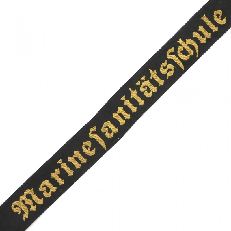 Ribbon from the sailor's cap of the Kriegsmarine Marine Sanitary School