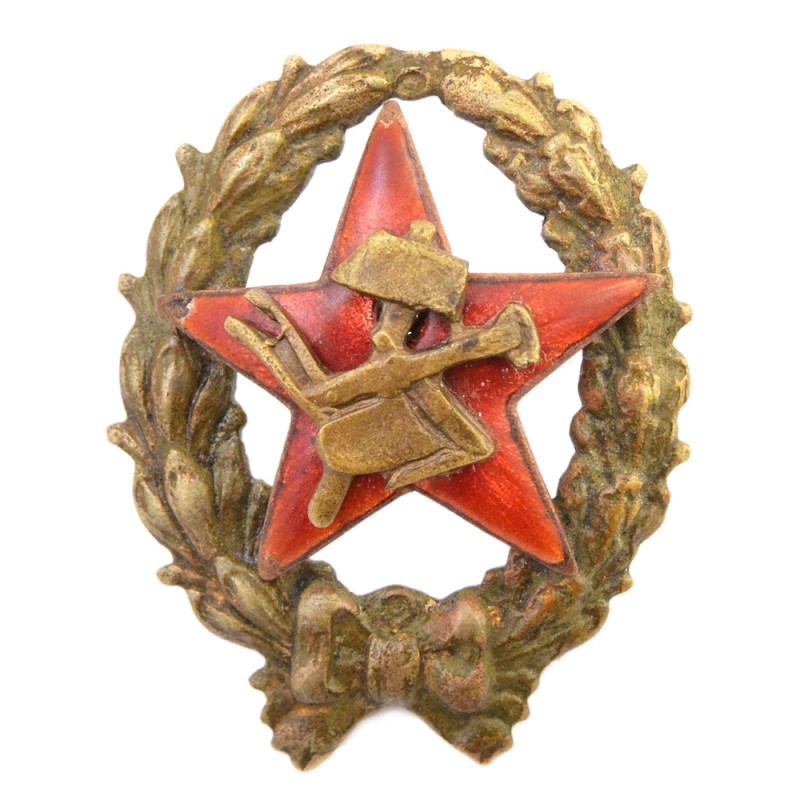 Badge of the red commander of the Red Army of the 1918 model