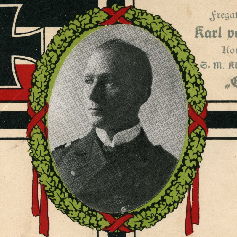 Postcard with the image of Karl von Mueller, Kaisermarine