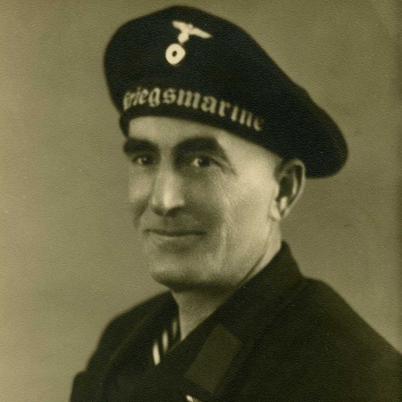 Photo of a Kriegsmarine sailor with an iron Cross of the 1st class