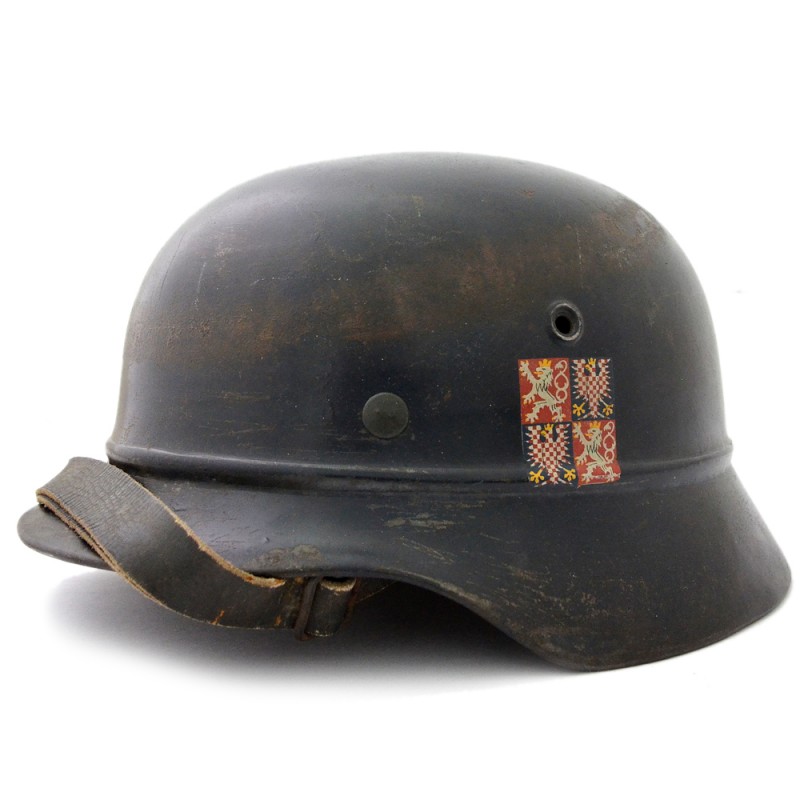 Helmet of police and air defense officers of the Protectorate of Bohemia and Moravia