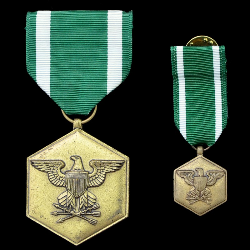 US Navy Commendation Medal, with miniature