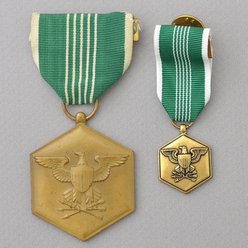 Commendation Medal of the U.S. Army, with miniature