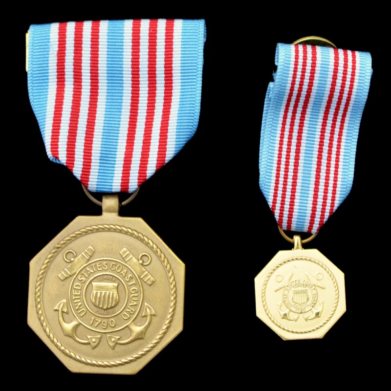 U.S. Coast Guard Medal, with miniature
