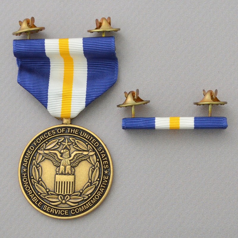 Commemorative Medal for Honorable Service, with bar, USA