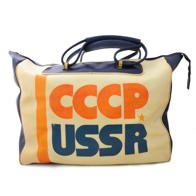 Travel bag with symbols of the USSR according to GOST 1974