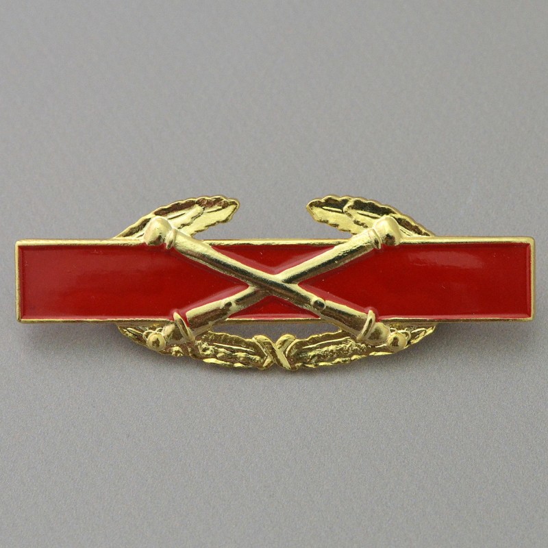 Unofficial badge of a military artilleryman of the US Army