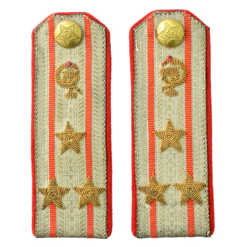 Shoulder straps of the colonel of the medical service of the Soviet Army of the 1946 model