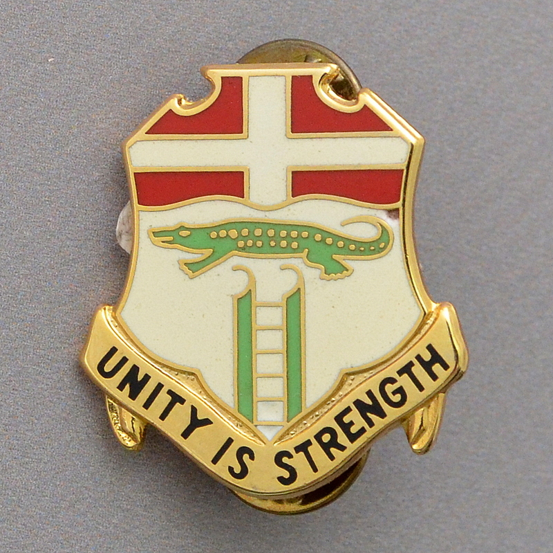 Badge of a serviceman of the 6th Infantry Regiment of the US Army