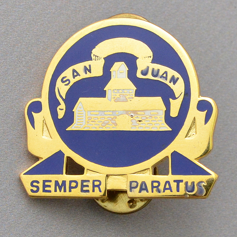 Badge of a serviceman of the 24th Infantry Regiment of the US Army