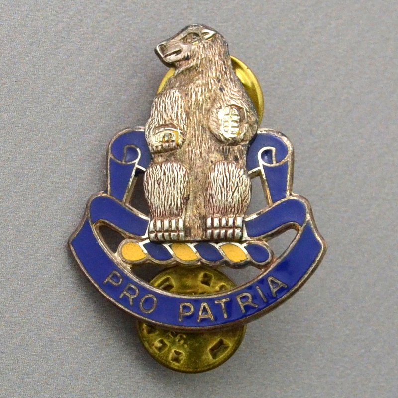 Badge of a serviceman of the 31st Infantry Regiment of the US Army