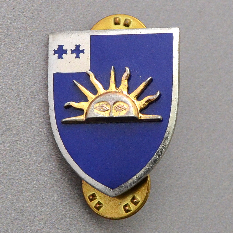 Badge of a serviceman of the 63rd Infantry Regiment of the US Army