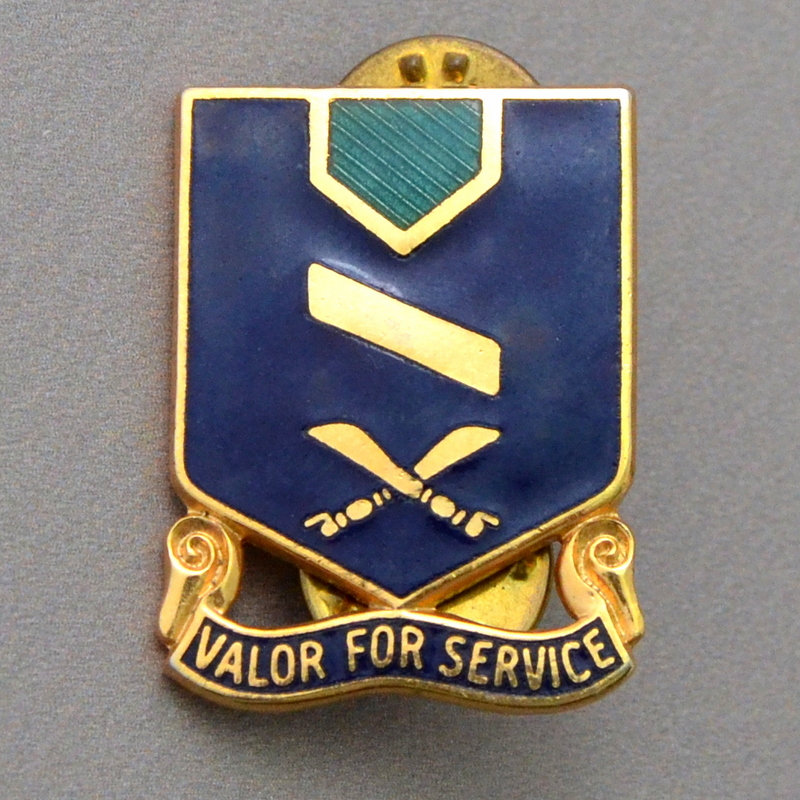 Badge of a serviceman of the 137th Infantry Regiment of the US Army