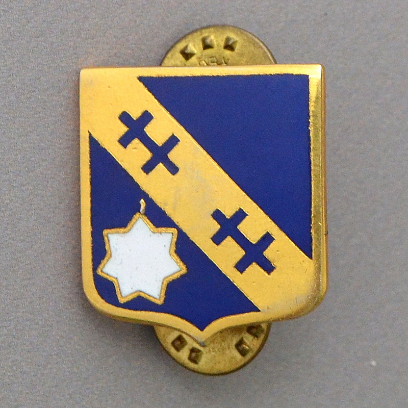 Badge of a serviceman of the 140th Infantry Regiment of the US Army