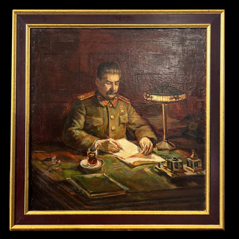 Painting by D. Nalbandian "I.V. Stalin in the study"