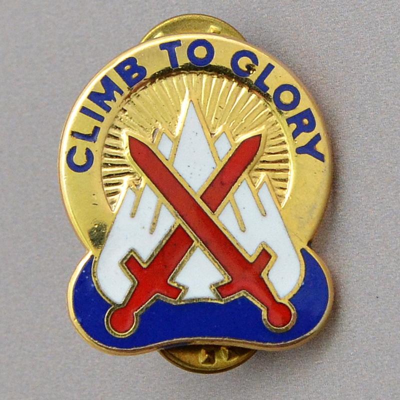 Badge of the 10th Mountain Rifle Division of the USA