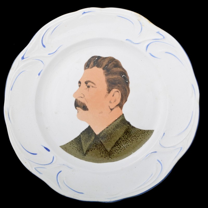 Wall plate "I.V. Stalin", agitfarfor