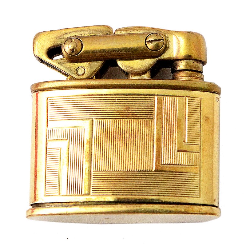 Golden lighter in the Art Deco style