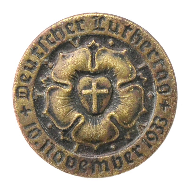 Badge of the participant of the meeting of German Lutheran organizations in 1933