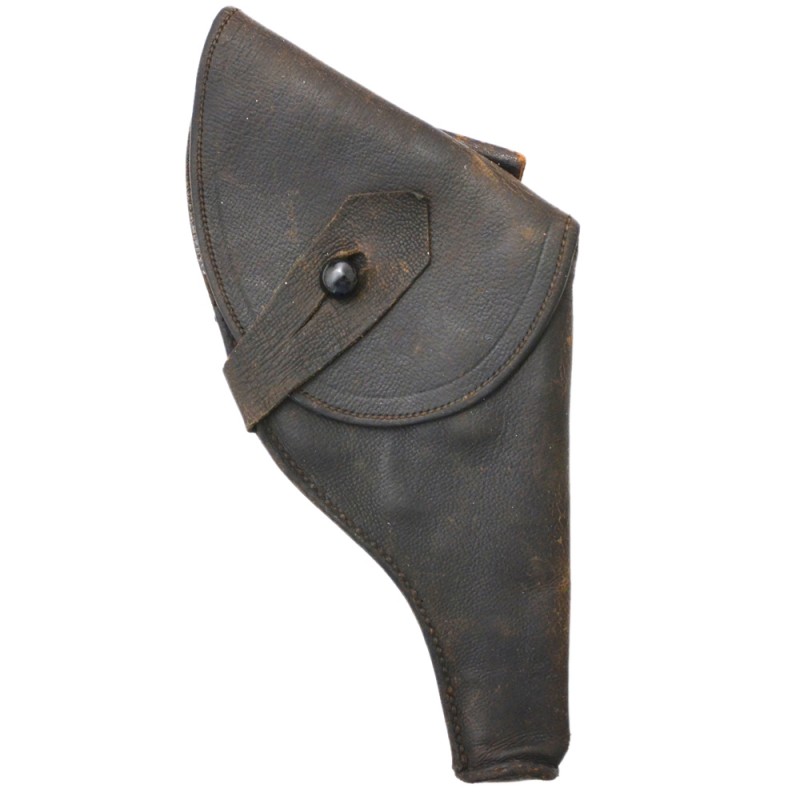 Leather holster for a small revolver