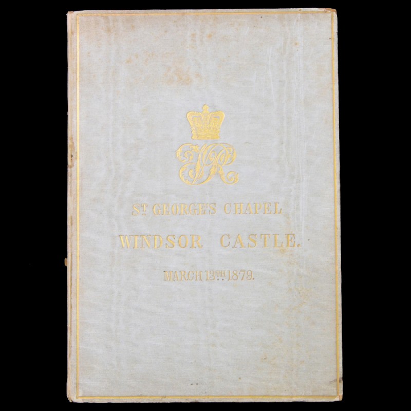 The program of the wedding ceremony of Duke Arthur of Connaught and Princess Maria of Prussia, 1879