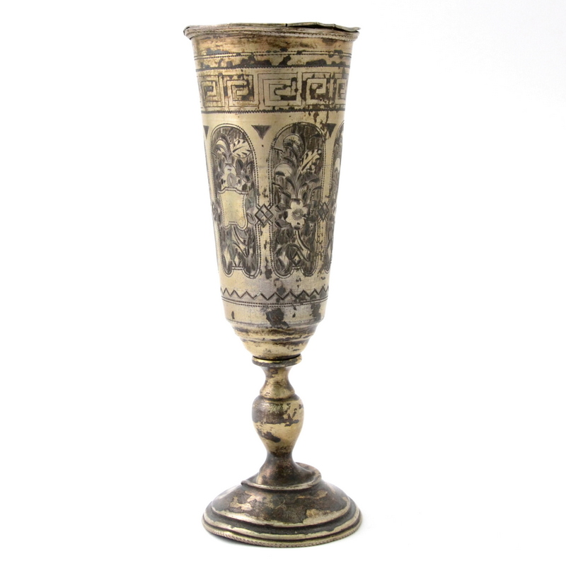 Russian silver decorated stack, 1887