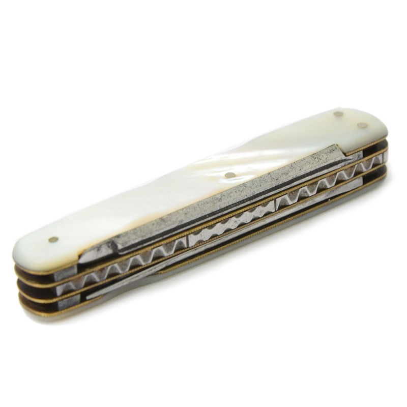 7-piece folding penknife with pearl handle