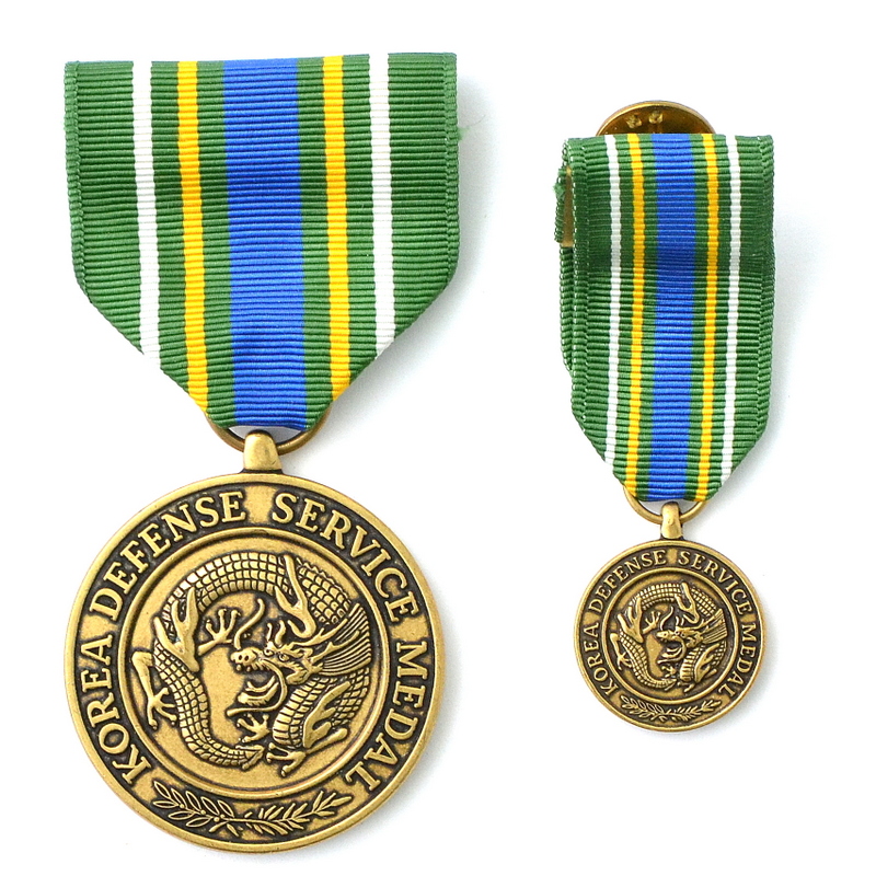 Korean Defense Service Medal, with miniature