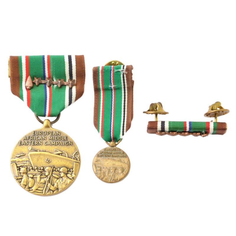 Set of badges of the medal "European-African-Middle Eastern Campaign"