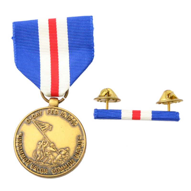 Medal in memory of the 50th anniversary of the capture of fr. Iwo Jima February 19, 1945