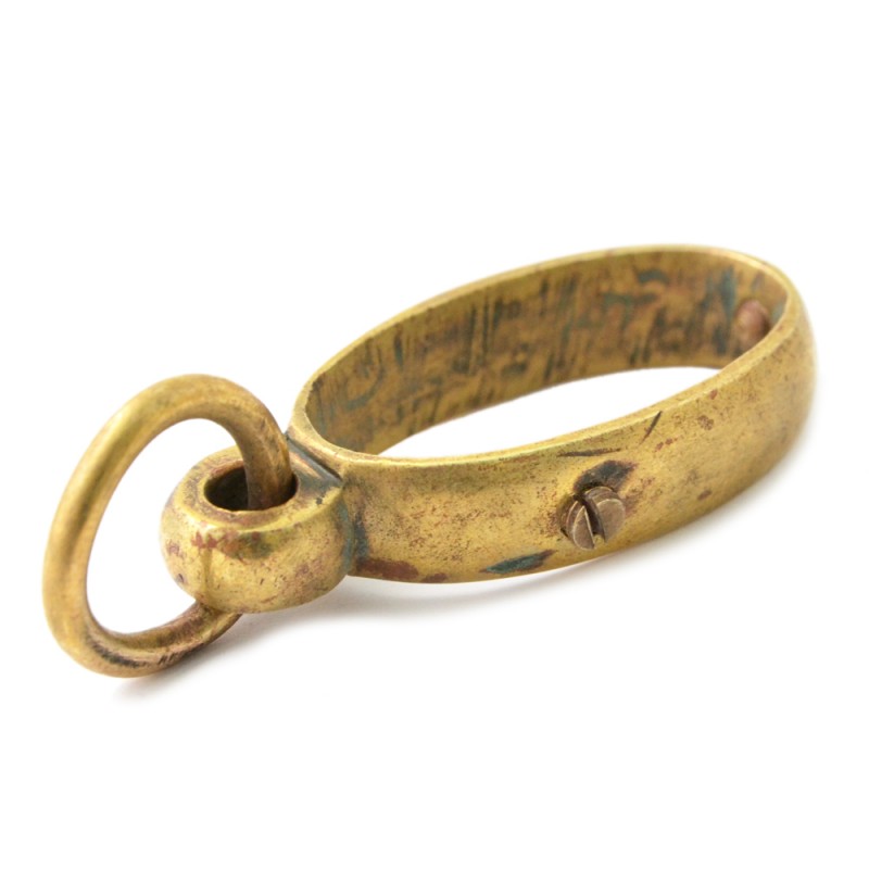 A clip with a ring from a Russian artillery saber of the sample of 1868
