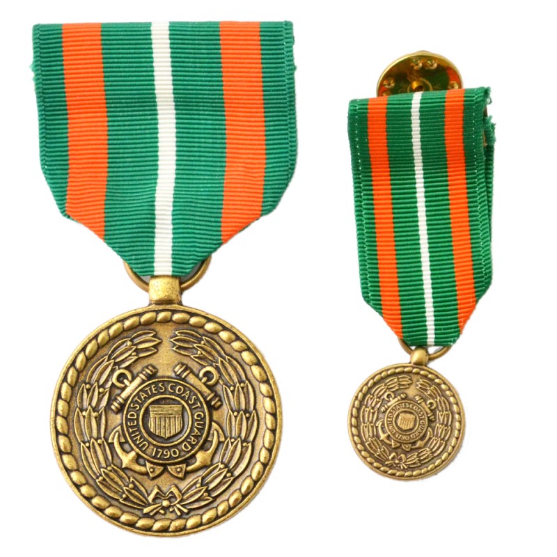 Medal of Merit for the U.S. Coast Guard, with miniature