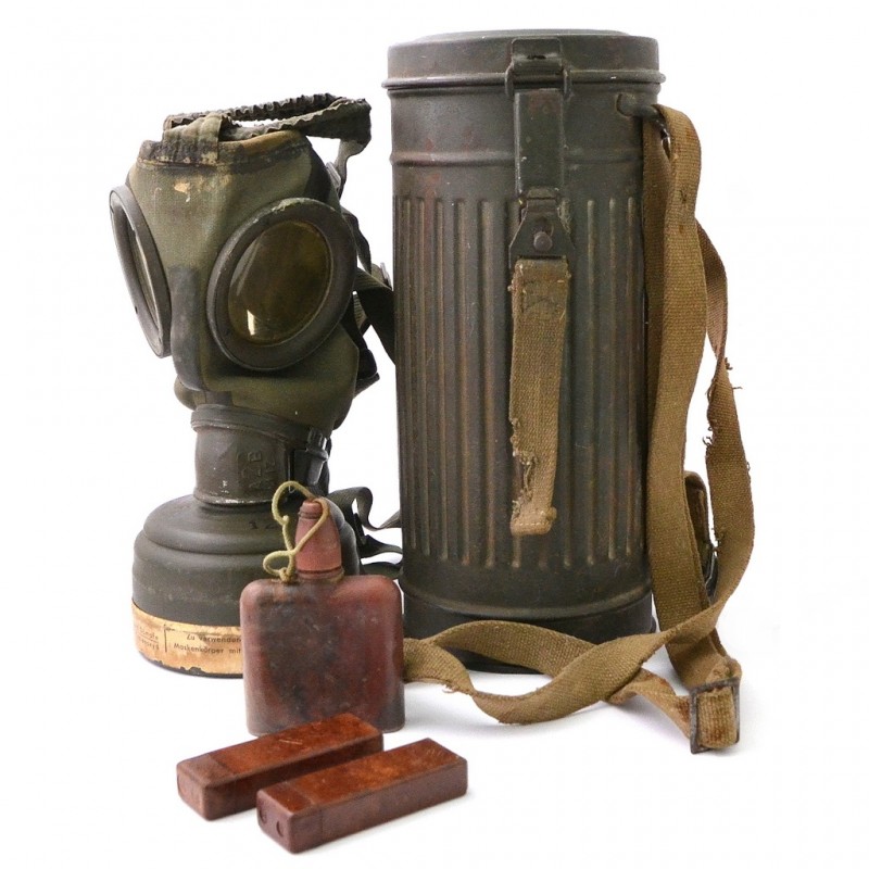 German combined arms gas mask in luxury condition
