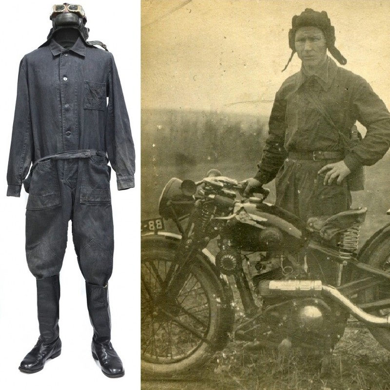 Overalls of motorcycle units of the Red Army, 1944