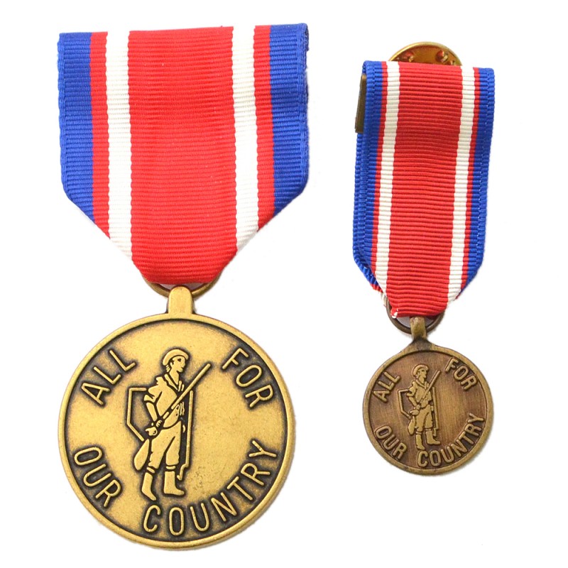 Nevada National Guard Medal of Valor, with miniature