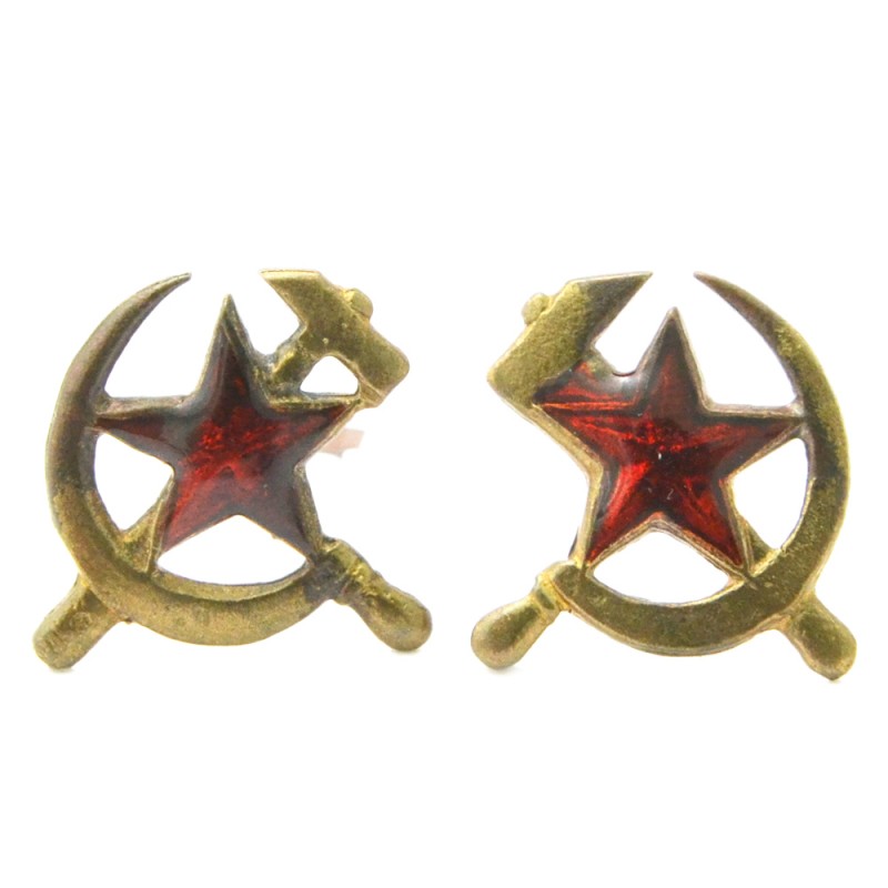 Buttonhole badges of the Red Army Quartermaster service of the 1942 model
