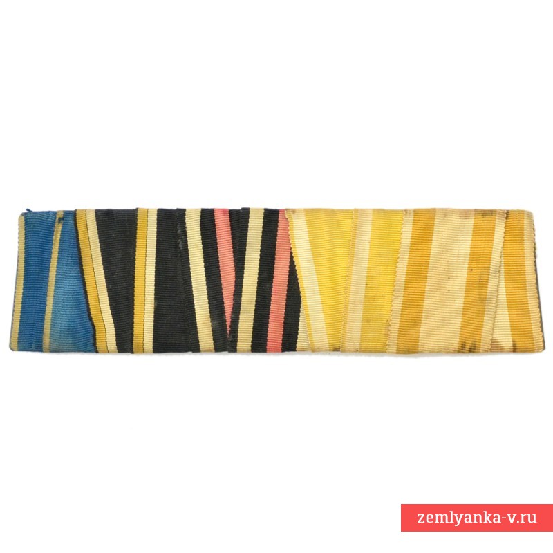 A pad for 5 awards of a participant in the Prussian Wars of the 1860s for an incomplete dress uniform