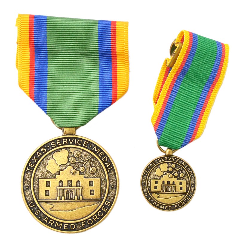 Oklahoma National Guard Medal for Federal Service, with miniature