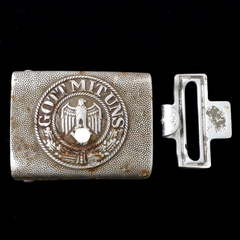 Wehrmacht enlisted personnel buckle, with OLC hook