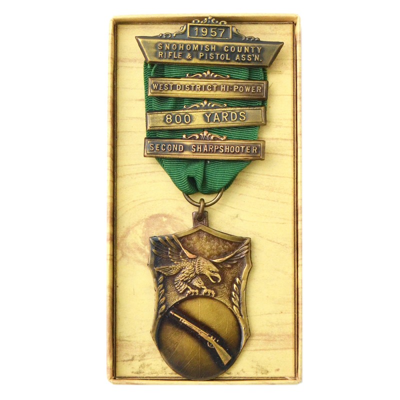 Bronze medal for shooting competitions in Snohomish County (USA), 1957