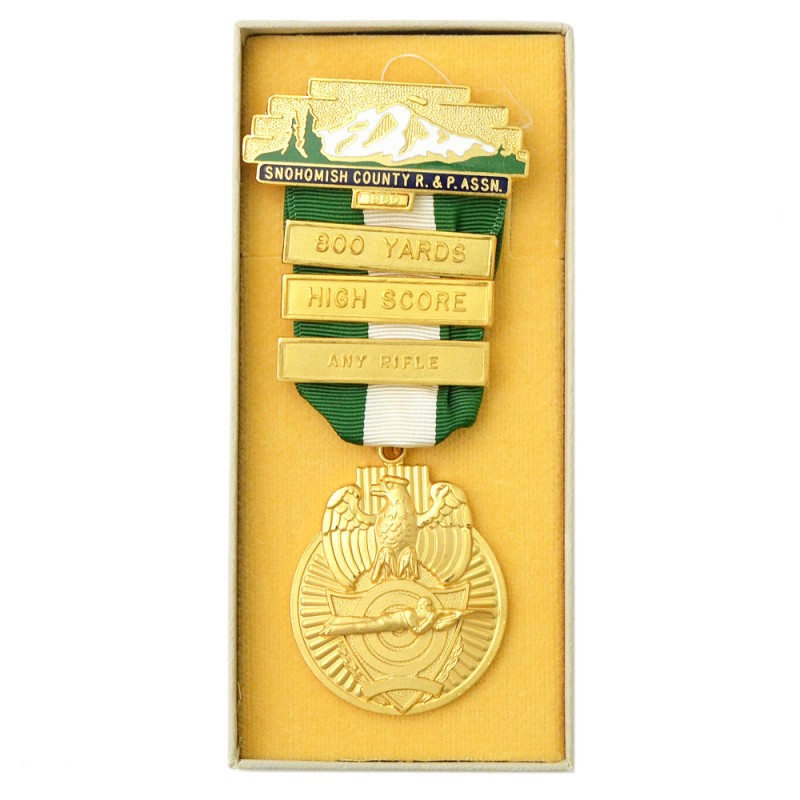 Gold Medal for shooting competitions in Snohomish County (USA), 1960