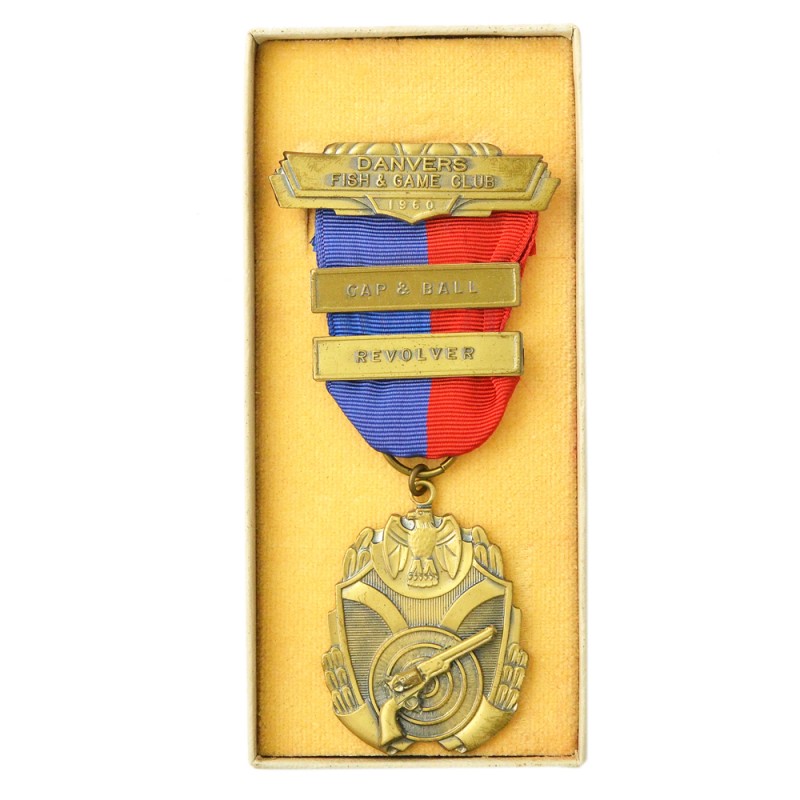 Bronze medal of the Denver Hunting and Fishermen Club for firing a percussion cap revolver, 1960