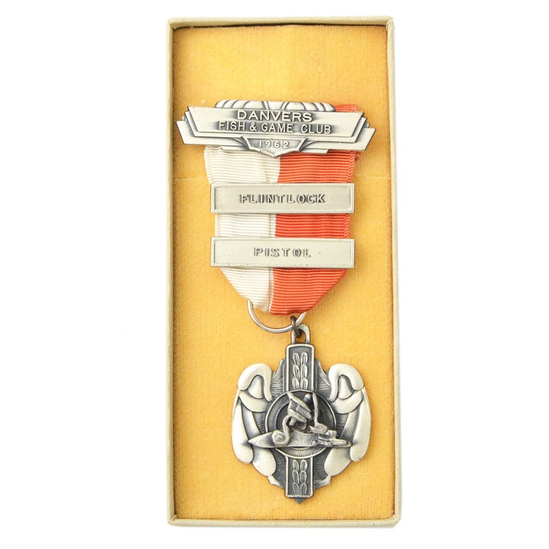 Silver Medal of the Denver Hunting and Fishermen Club for shooting with a flintlock pistol, 1962