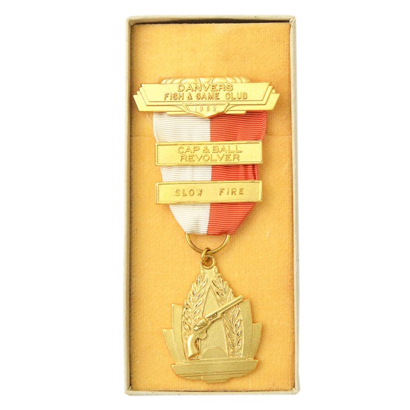 Gold Medal of the Denver Hunting and Fishermen Club for firing a percussion cap revolver, 1962