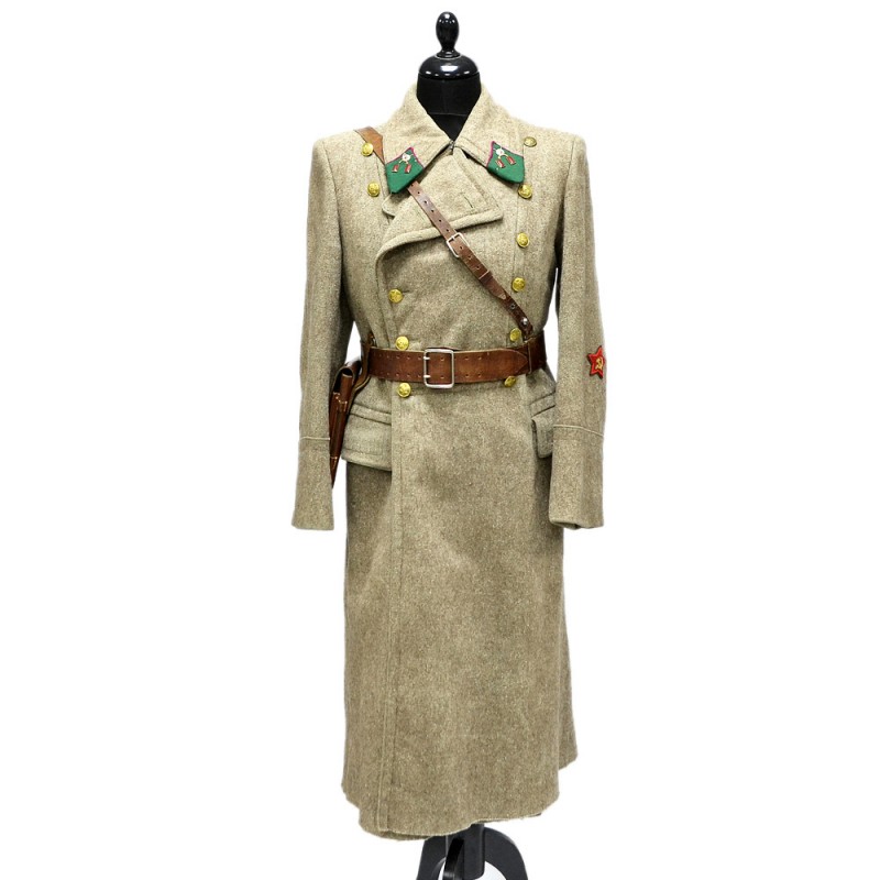 The greatcoat of the battalion commissar of the PV NKVD of the 1937 model