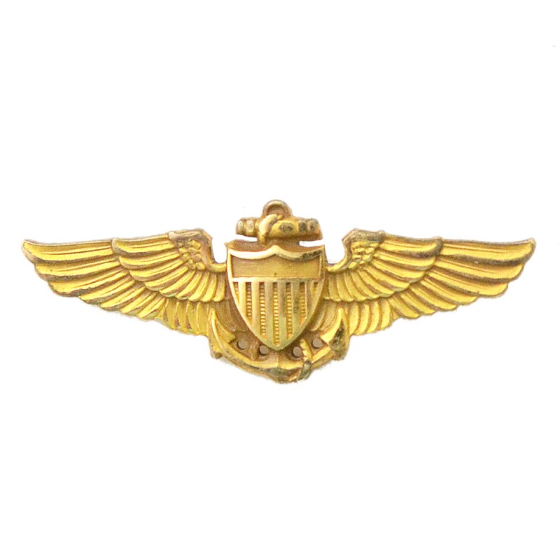 Qualification badge of a US naval aviation pilot of the 1917 model, miniature