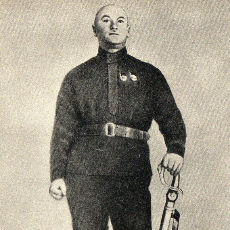 Postcard with the image of G.I. Kotovsky