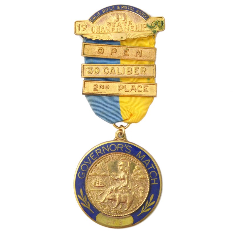 Gold Medal of the California Rifle Association, Governor's Championship 1960