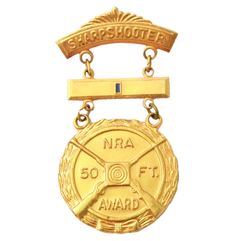 Gold medal of the National Rifle Association of the USA, qualification "Sniper rifle shooting"